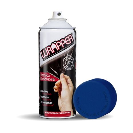 ΠΡΟΣΤΑΤΕΥΤΙΚΟ ΦΙΛΜ ΣΕ ΣΠΡΕΙ WRAPPER METALLIC BLUE 400 ml (ΜΠΛΕ ΜΕΤΑΛΛΙΖΕ) Auto Moto Tyres 