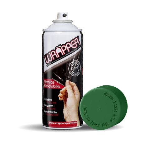 ΠΡΟΣΤΑΤΕΥΤΙΚΟ ΦΙΛΜ ΣΕ ΣΠΡΕΙ WRAPPER RAL 6029 MINT GREEN 400 ml (ΠΡΑΣΙΝΟ) Auto Moto Tyres 