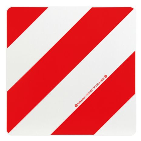 ΑΝΑΚΛΑΣΤΙΚΟ ΣΗΜΑ ΣΕ ΠΑΝΕΛ ΓΑΛΒΑΝΙΣΜΕΝΟΥ ΧΑΛΥΒΑ ΛΕΥΚΟ/ΚΟΚΚΙΝΟ DIN11030 423x423mm LAMPA - 1 ΤΕΜ Auto Moto Tyres 