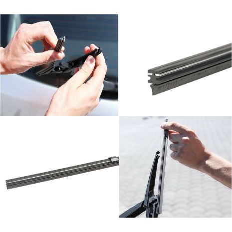 ΛΑΣΤΙΧΟ ΠΙΣΩ ΥΑΛΟΚΑΘΑΡΙΣΤΗΡΑ 33CM R331 ΜΕ ΛΑΜΑ ΑΝΟΞΕΙΔΩΤΟΥ ΧΑΛΥΒΑ ΚΑΙ ΓΡΑΦΙΤΗ - ΕΥΚΟΛΗΣ ΤΟΠΟΘΕΤΗΣΗΣ Auto Moto Tyres 