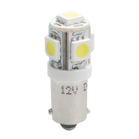 T4W 12V 1,2W BA9s (ΜΙΝΙΟΝ) LED 5xSMD5050 ΛΕΥΚΟ 1ΤΕΜ. M-TECH Auto Moto Tyres 