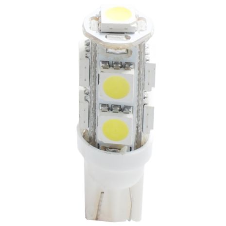 T10 W5W 12V W2,1x9,5d LED 9xSMD5050 ΛΕΥΚΟ (ΚΑΡΦΩΤΟ ΑΚΑΛΥΚΟ) 1ΤΕΜ. M-TECH Auto Moto Tyres 