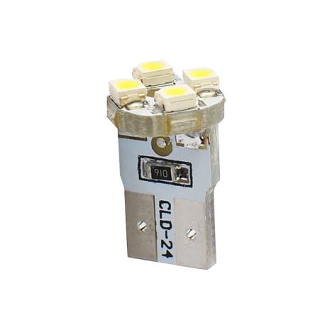 T10 W5W 12V W2,1x9,5d LED 4xSMD3528 ΛΕΥΚΟ (ΚΑΡΦΩΤΟ ΑΚΑΛΥΚΟ) 1ΤΕΜ. M-TECH Auto Moto Tyres 