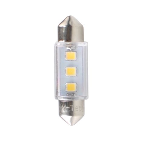ΛΑΜΠΑΚΙΑ ΠΛΑΦΟΝΙΕΡΑΣ C5W/C10W 12V 0,24W SV8,5 36mm LED 3xSMD3528 ΛΕΥΚΟ 1ΤΕΜ. Auto Moto Tyres 