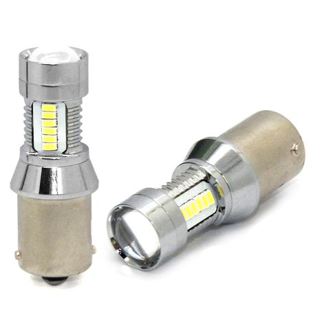 P21W 12V BA15s LED 21xSMD3014 ΛΕΥΚΟ (ΜΟΝΟΠΟΛΙΚΟ) 1ΤΕΜ. Auto Moto Tyres 
