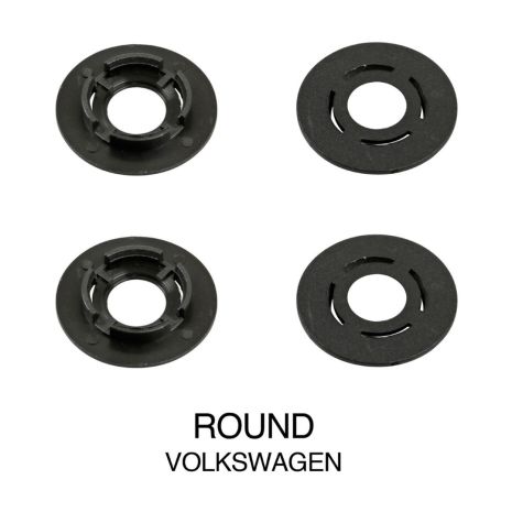 VOLKSWAGEN ΚΟΥΜΠΩΜΑΤΑ ΚΛΙΠΣ ΓΙΑ ΠΑΤΑΚΙΑ (ΣΤΡΟΓΓΥΛΑ) - 8 ΤΕΜ. Auto Moto Tyres 