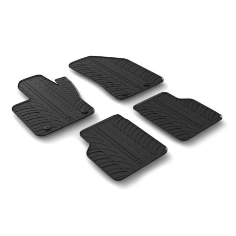 ΜΑΡΚΕ ΠΑΤΑΚΙΑ ΣΕ ΣΚΑΦΗ ΛΑΣΤΙΧΟ ΓΙΑ JEEP COMPASS 07/2017+ SUMISURA ΣΕ ΜΑΥΡΟ ΧΡΩΜΑ ME ΚΟΥΜΠΩΜΑΤΑ LAMPA - 4 ΤΕΜ. Auto Moto Tyres 