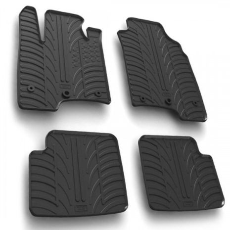 ΜΑΡΚΕ ΠΑΤΑΚΙΑ ΣΕ ΣΚΑΦΗ ΛΑΣΤΙΧΟ ΓΙΑ FIAT PANDA 02/2012-10/2020 / FIAT PANDA 11/2020+ SUMISURA ΣΕ ΜΑΥΡΟ ΧΡΩΜΑ ME ΚΟΥΜΠΩΜΑΤΑ LAMPA - 4 ΤΕΜ. Auto Moto Tyres 