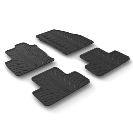 ΜΑΡΚΕ ΠΑΤΑΚΙΑ ΣΕ ΣΚΑΦΗ ΛΑΣΤΙΧΟ ΓΙΑ LANDROVER EVOQUE 3D / 5D 04/2011-09/2018 / EVOQUE CABRIO 04/2016-12/2018 SUMISURA ΣΕ ΜΑΥΡΟ ΧΡΩΜΑ ME ΚΟΥΜΠΩΜΑΤΑ LAMPA - 4 ΤΕΜ. Auto Moto Tyres 