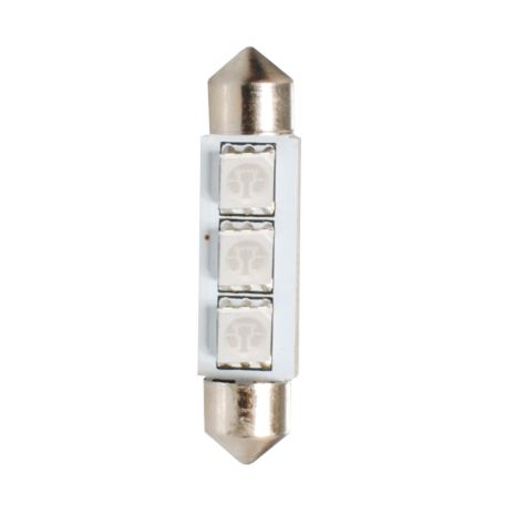 ΛΑΜΠΑΚΙΑ ΠΛΑΦΟΝΙΕΡΑΣ C5W 12V SV8.5 41mm 3xSMD5050 LED ΜΠΛΕ CAN-BUS M-TECH - 1 τεμ. Auto Moto Tyres 