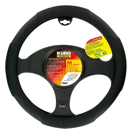 ΚΑΛΥΜΜΑ ΤΙΜΟΝΙΟΥ KURO PREMIUM M 37/39 cm ΜΑΥΡΟ ΑΠΟ ΑΟΣΜΟ, ΜΗ ΤΟΞΙΚΟ, ΟΙΚΟΛΟΓΙΚΟ ΚΑΙ ΑΝΑΚΥΚΛΩΣΙΜΟ ΔΙΑΤΡΗΤΟ TPE ΘΕΡΜΟΠΛΑΣΤΙΚΟ ΕΛΑΣΤΟΜΕΡΕΣ LAMPA - 1 ΤΕΜ. Auto Moto Tyres 