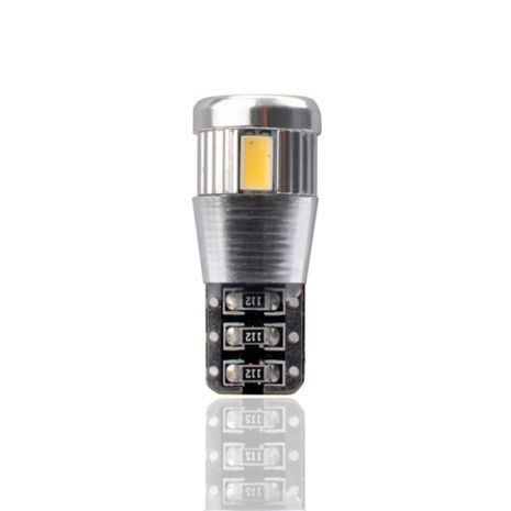 T10 W5W 12V W2,1x9,5d LED 6xSMD5730 ΛΕΥΚΟ (ΚΑΡΦΩΤΟ CAN-BUS) 1ΤΕΜ. M-TECH Auto Moto Tyres 