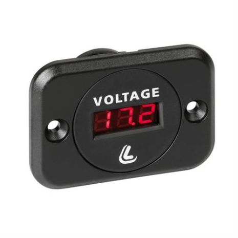 ΒΟΛΤΟΜΕΤΡΟ ΨΗΦΙΑΚΟ ΣΕ ΠΡΙΖΑ EXT-9 6-30V LED 60x48,5x40mm Auto Moto Tyres 