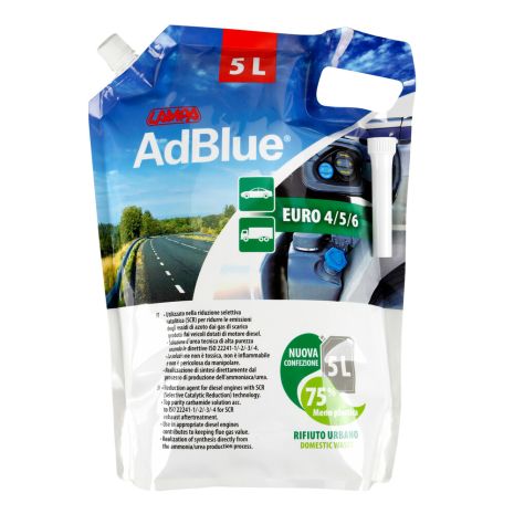 ΠΡΟΣΘΕΤΟ ΥΓΡΟ ADBLUE 5LT ΣΕ ΣΑΚΟΥΛΑ ΜΕ ΣΤΟΜΙΟ LAMPA - 1 ΤΕΜ. Auto Moto Tyres 