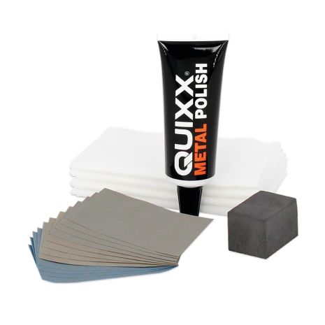 KIT ΑΝΑΝΕΩΣΗΣ ΓΙΑ ΜΕΤΑΛΛΙΚΕΣ ΕΠΙΦΑΝΕΙΕΣ (ΜΑΤ/ΧΡΩΜΙΟ) QUIXX METAL POLISH 50ml Auto Moto Tyres 