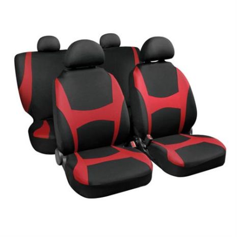 Καλύμματα Καθισμάτων CAPRI SET 4τεμ. Μαύρο/Κόκκινο Auto Moto Tyres 