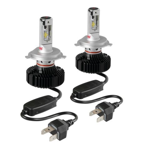H4 9-32V 6.500K 4.500lm 50W P43t HALO LED SERIE 4 FIT-MASTER 16LED ZES CHIPS 2ΤΕΜ. LED KIT Auto Moto Tyres 