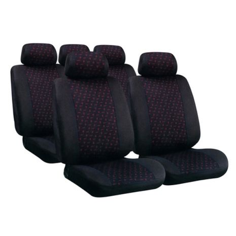 ΚΑΛΥΜΜΑΤΑ GLAMUR ΣΕΤ - ΜΑΥΡΟ/ΚΟΚΚΙΝΟ Auto Moto Tyres 