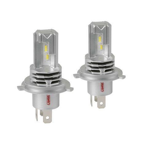 H4 HALO KILLER P43t 9-32V -20W  - 6500K - 3200lm HALO LED KIT SERIES 10 (12 LED ZES CHIPS) - 2 ΤΕΜ. Auto Moto Tyres 