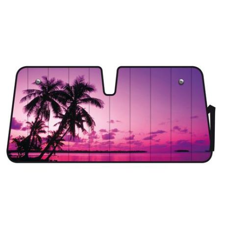 ΕΣΩΤΕΡΙΚΗ ΗΛΙΟΠΡΟΣΤΑΣΙΑ ΠΑΡΜΠΡΙΖ PREMIUM PALM BEACH SUNSET (68 Χ 147 cm) Auto Moto Tyres 