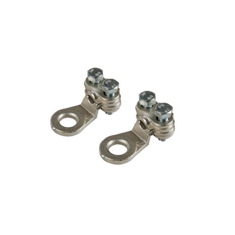 ΑΚΡΟΔΕΚΤΕΣ ΚΑΛΩΔΙΩΝ ΜΠΑΤΑΡΙΑΣ 16mm²  ΜΕ ΤΡΥΠΑ 8mm ΜΕ ΠΛΑΚΑ ΣΥΣΦΙΞΗΣ 2ΤΕΜ Auto Moto Tyres 