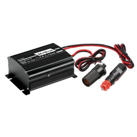 ΜΕΤΑΣΧΗΜΑΤΙΣΤΗΣ ΑΝΑΠΤΗΡΑ ΑΠΟ 24V 5Α ΣΕ 12V 10A 120W ΜΕ ΚΑΛΩΔΙΟ 75cm Auto Moto Tyres 