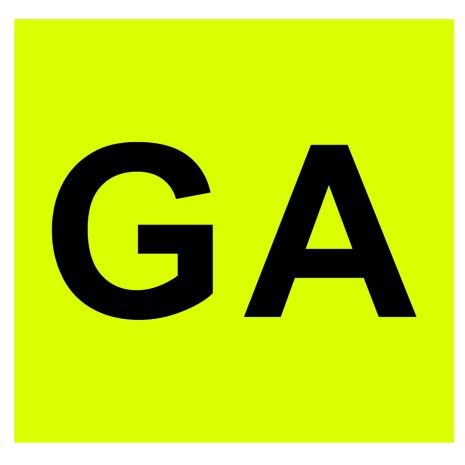 ΓΡΑΜΜΑΤΑ GA ΣΕ ΚΙΤΡΙΝΟ ΠΛΑΙΣΙΟ ΓΙΑ ΠΙΣΩ Auto Moto Tyres 