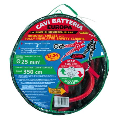 ΡΕΥΜΑΤΟΔΟΤΕΣ 350A 300cm. - 12/24V Auto Moto Tyres 
