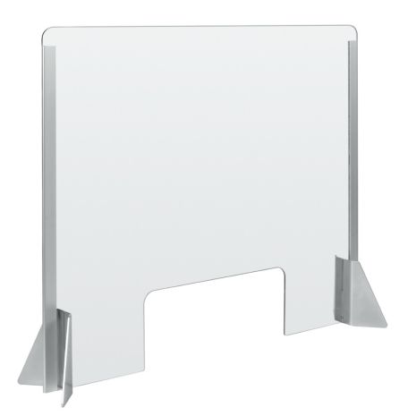 ΠΡΟΣΤΑΤΕΥΤΙΚΟ ΔΙΑΧΩΡΙΣΤΙΚΟ ΤΖΑΜΙ PLEXIGLASS 3mm 66x56cm ΜΕ ΤΡΥΠΑ ΚΑΙ ΒΑΣΕΙΣ ΣΤΗΡΙΞΗΣ ΑΛΟΥΜΙΝΙΟΥ Auto Moto Tyres 
