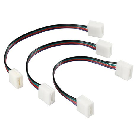 ΑΝΤΑΛΛΑΚΤΙΚΗ ΦΙΣΑ CONNECT-2 ΜΕ 4 PIN ΓΙΑ ΤΑΙΝΙΑ LED RGB 16cm 3 ΤΕΜ. Auto Moto Tyres 