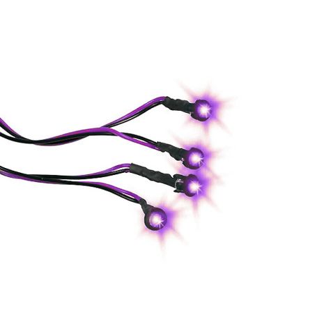 ΣΕΤ ΛΑΜΠΑΚΙΑ 4 LED / 12V 5mm Auto Moto Tyres 