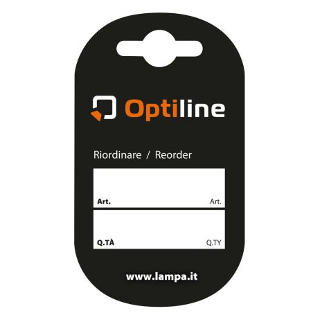 ΚΑΡΤΕΛΑ ΕΝΔΕΙΞΗΣ ΤΙΜΗΣ & ΚΩΔΙΚΟΥ ΣΕΙΡΑΣ OPTILINE ΓΙΑ ΣΤΑΝΤ 7x12cm LAMPA - 1 TEM. Auto Moto Tyres 