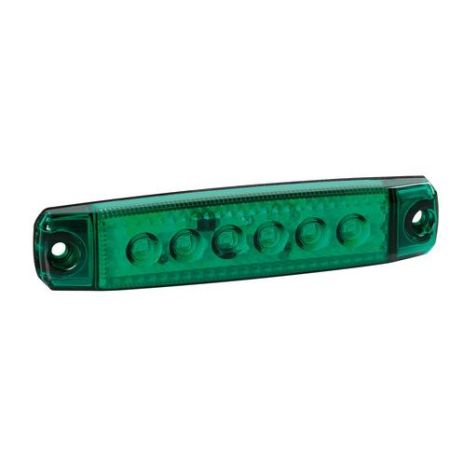 ΦΩΣ ΟΓΚΟΥ 6LED ΠΡΑΣΙΝΟ 12/24V 96mm ΑΔΙΑΒΡΟΧΟ 1ΤΕΜ. Auto Moto Tyres 