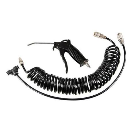 ΠΙΣΤΟΛΙ ΑΕΡΑ ΜΕ ΣΠΙΡΑΛ P-5 6mm 5m 10bar kg/cm2  ME ΣΥΝΔΕΣΜΟΣ ΑΕΡΑ T 6mm ΤΑΧΕΙΑΣ ΕΛΕΥΘΕΡΩΣΗΣ Auto Moto Tyres 