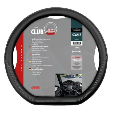 SCANIA G/P/R/S SERIE 7 11/2016+ ΚΑΛΥΜΜΑ ΤΙΜΟΝΙΟΥ ΦΟΡΤΗΓΟΥ CLUB SKEENTEX ΜΑΥΡΟ (ΚΟΦΤΟ ΤΙΜΟΝΙ) Auto Moto Tyres 