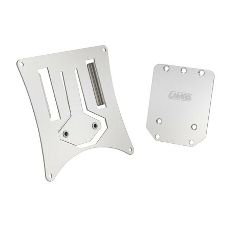 ΒΑΣΗ ΣΤΗΡΙΞΗΣ ΠΙΝΑΚΙΔΑΣ MOTO ΑΛΟΥΜΙΝΙΟΥ EASY-OFF ΜΕ ΑΠΟΣΠΩΜΕΝΟ ΣΥΣΤΗΜΑ ΓΙΑ ENDURO/OFF-ROAD 170x158mm LAMPA - 1 Tεμ. Auto Moto Tyres 