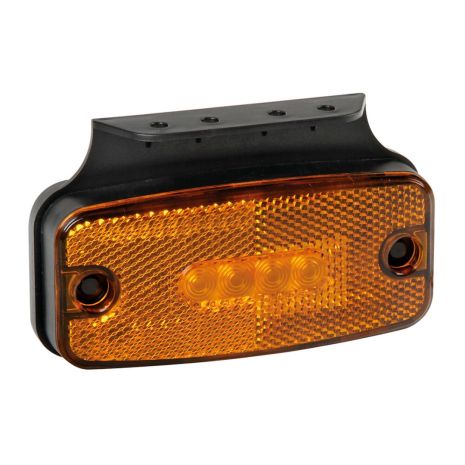 ΦΩΣ ΟΓΚΟΥ S19 4 LED ΠΟΡΤΟΚΑΛΙ 10/30V ΜΕ ΑΝΑΚΛΑΣΤΗΡΑ 114x54 mm 1ΤΕΜ. Auto Moto Tyres 