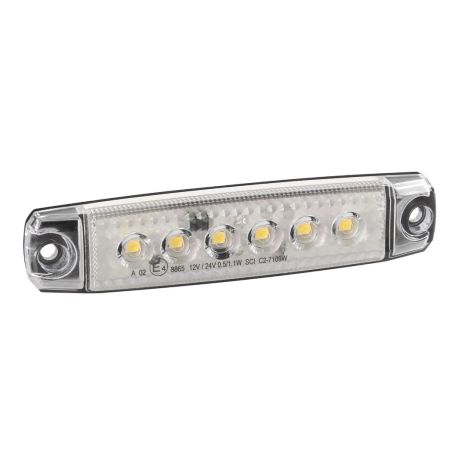 ΦΩΣ ΟΓΚΟΥ 6LED ΛΕΥΚΟ SMD 12/24V 96mm 20ΤΕΜ. Auto Moto Tyres 