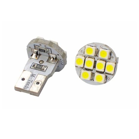 Λαμπά W5W 8xSMD 3528 12V Λευκή 2τεμ Auto Moto Tyres 