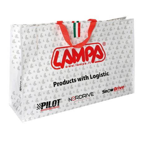 ΤΣΑΝΤΑ ΧΑΡΤΙΝΗ ΔΙΑΦΗΜΙΣΤΙΚΗ ΜΕ ΛΑΒΕΣ LAMPA (XL) 695x455x185mm Auto Moto Tyres 