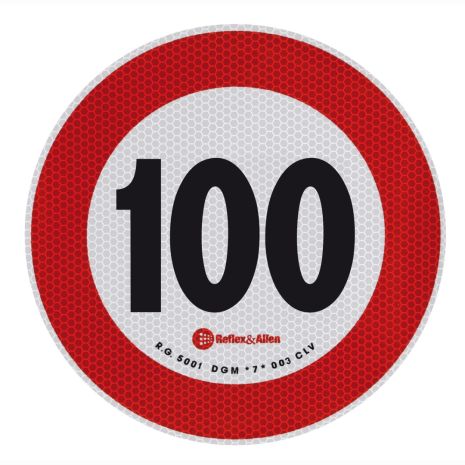 ΣΗΜΑ ΤΑΧΥΤΗΤΑΣ ΧΙΛΙΟΜΕΤΡΩΝ 100km/h ΑΥΤΟΚΟΛΛΗΤΟ Auto Moto Tyres 