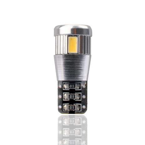 T10 W5W 12V W2,1x9,5d LED 6xSMD5730 ΛΕΥΚΟ (ΚΑΡΦΩΤΟ CAN-BUS) 2ΤΕΜ. M-TECH Auto Moto Tyres 