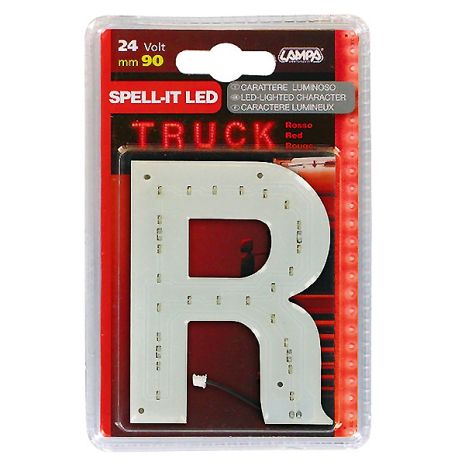 ΓΡΑΜΜΑ R ΚΟΚΚΙΝΟ 24V LED 90mm Auto Moto Tyres 