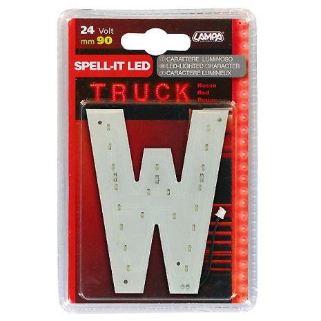 ΓΡΑΜΜΑ W ΚΟΚΚΙΝΟ 24V LED 90mm Auto Moto Tyres 
