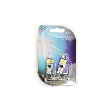 ΛΑΜΠΑ W5W 4xSMD 5050 CANBUS 12V ΛΕΥΚΗ 2ΤΕΜ Auto Moto Tyres 