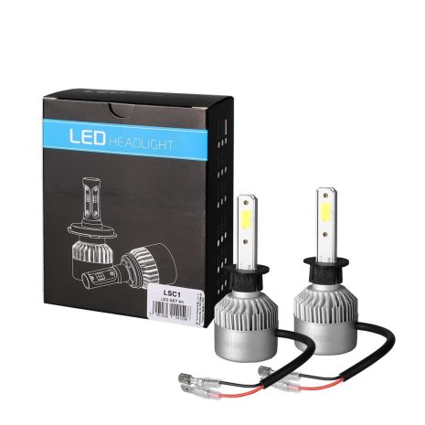 H1 LED SET C6 9-32V 6.500K 10.000lm 4 X 10W ΛΑΜΠΑ ΜΕ COB EPISTAR 1021 LED ΚΑΙ ΑΝΕΜΙΣΤΗΡΑΚΙ M-TECH - 2 ΤΕΜ. Auto Moto Tyres 