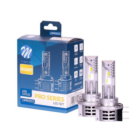 ΛΑΜΠΑ LED H15 12V IP65 6.000K 4.600lm LED SET PRO SMART SERIES M-TECH - 2 ΤΕΜ. Auto Moto Tyres 