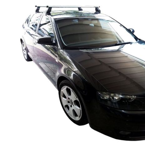 KIT ΜΕ ΜΠΑΡΕΣ ΟΡΟΦΗΣ ΓΙΑ AUDI A3 8PA SPORTBACK 5D 2004-2012 ΑΛΟΥΜΙΝΙΟΥ TEMA MENABO (AL1-3360-FIX026G)-2 ΤΕΜ. Auto Moto Tyres 