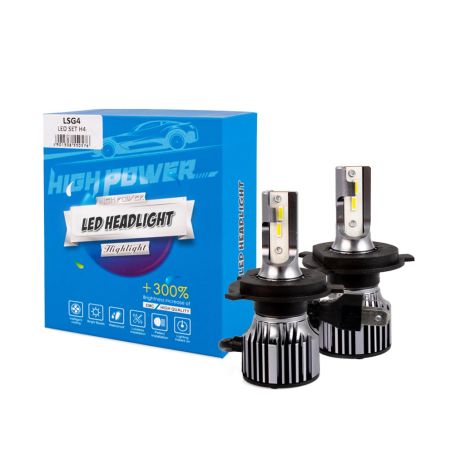 H4  12>24V 6.500K 5.000lm 50W CSP1860 LED LSG SERIES +300% KIT M-TECH - 2 ΤΕΜ. Auto Moto Tyres 