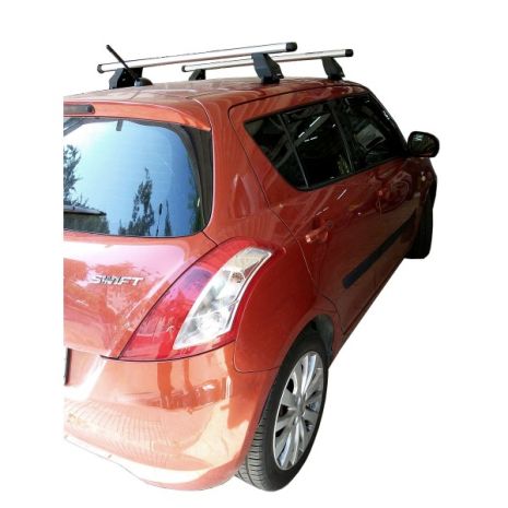 KIT ΜΕ ΜΠΑΡΕΣ ΟΡΟΦΗΣ ΓΙΑ SUZUKI SWIFT 5D 2005-2013 ΑΛΟΥΜΙΝΙΟΥ TEMA MENABO (AL1-3360-FIX058G)-2 ΤΕΜ. Auto Moto Tyres 
